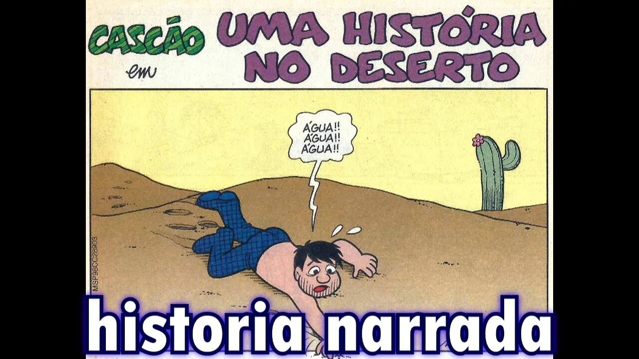 Cascão em-Uma história no deserto | Gibis do Rapha