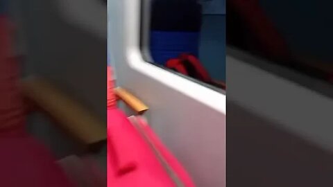 Loud marching music playing on a train in Germany