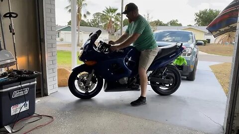 Washed a ford and rode a Suzuki