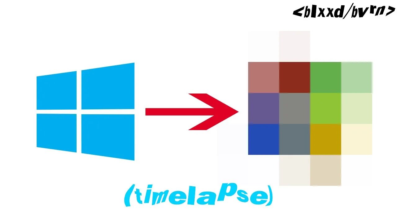 Overcooking the Windows logo (Timelapse)