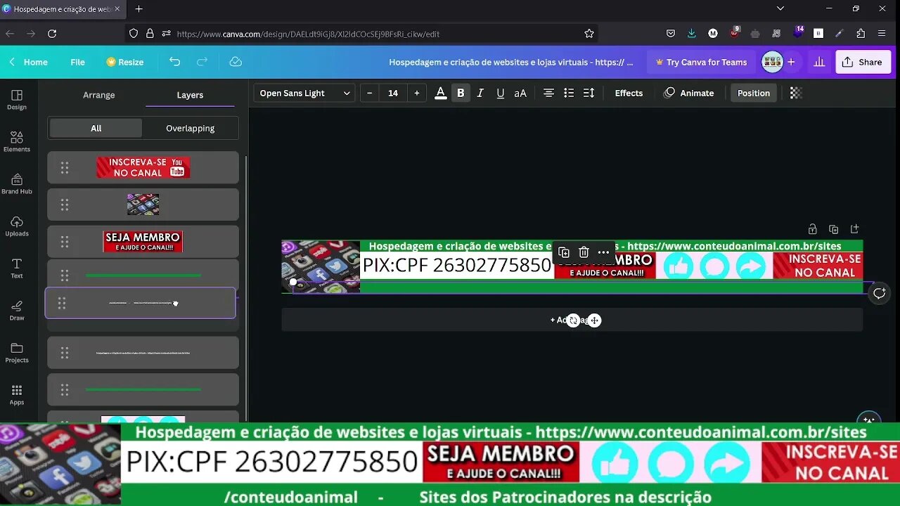 Canva - Agora tem a função de Camadas - agiliza ainda mais a criação e alteração dos designs