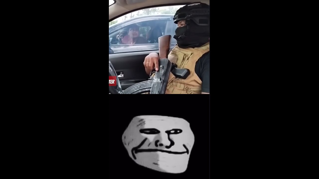 blud trying fight a soldier 💀 | troll face😂