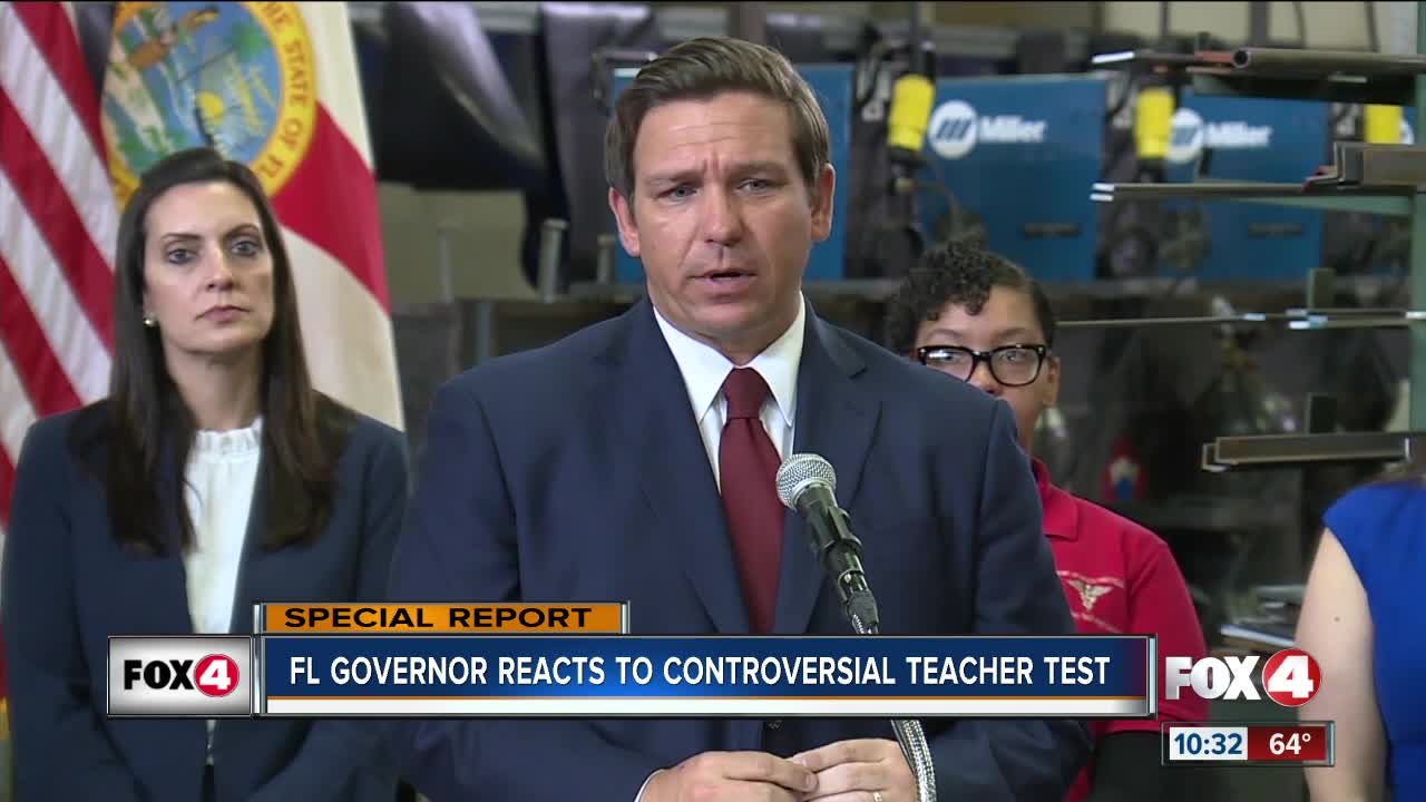 DeSantis vows to look into teacher certification issues and fix 'testing for test sake.'