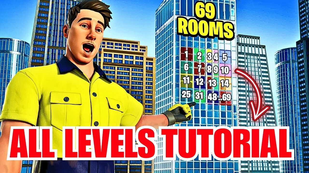 Fortnite 69 Levels Escape Room - Solution All Levels