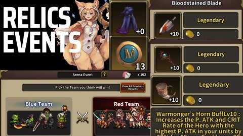 RELICS +- EVENT- Let's take a peek- Eternal Saga. Club Wisdom 8