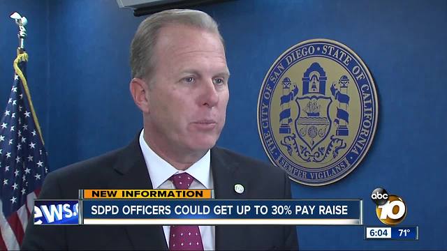 SDPD officers could get up to 30% pay raise