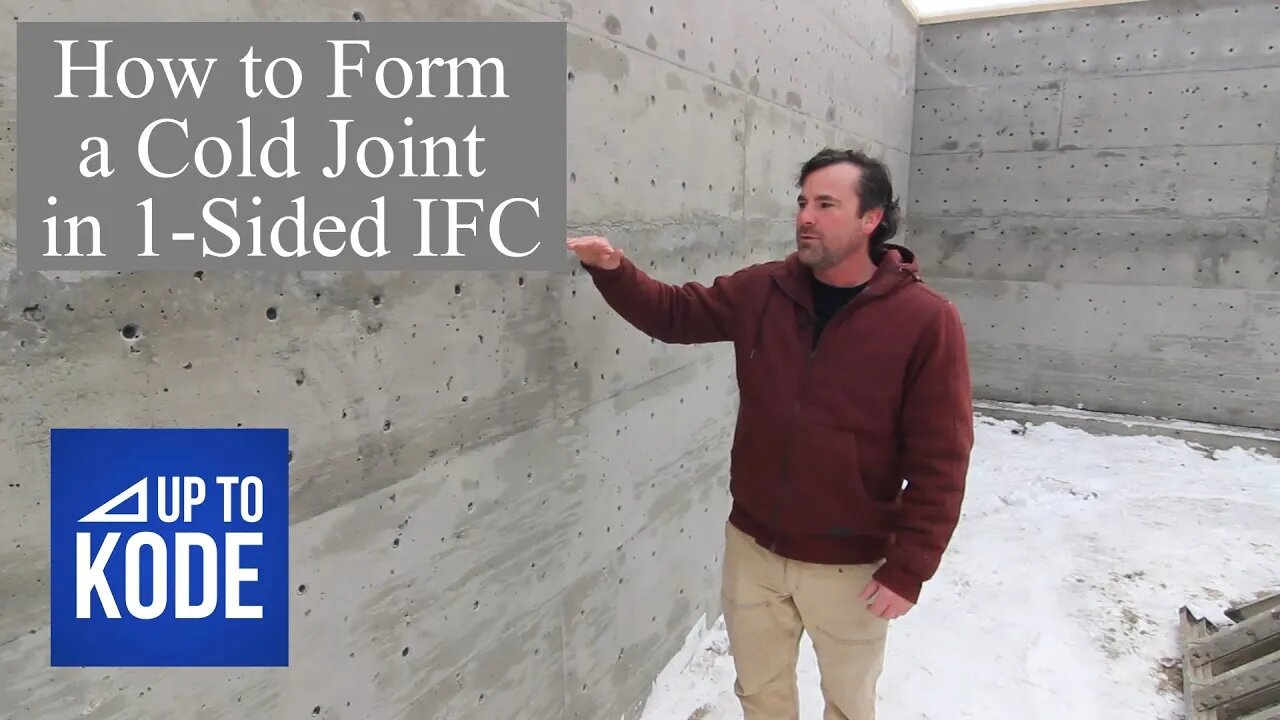 How to Form a Cold Joint in 1 Sided ICF