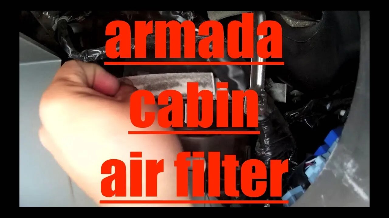 Air NOT blowing hard CABIN AIR FILTER Nissan Armada Titan √ Fix it Angel