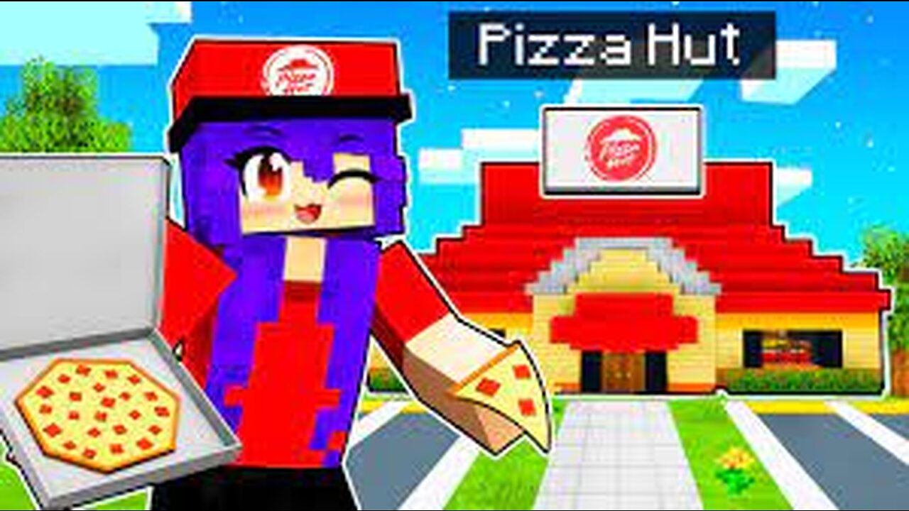 Daisy Opens a PIZZA HUT in Minecraft!