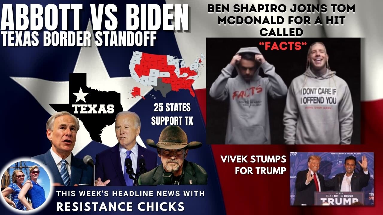 Abbott Vs Biden Texas Border Standoff - Abbot Not Backing Down- Is Border Convoy a Fed Set Up 1/26/24