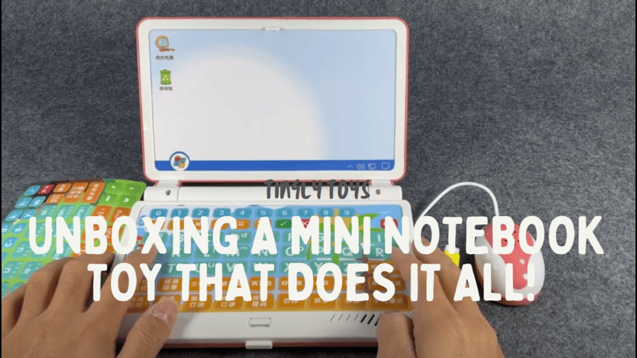 Unboxing a Mini Notebook Toy That Does It All! Multi-Functional Learning Machine