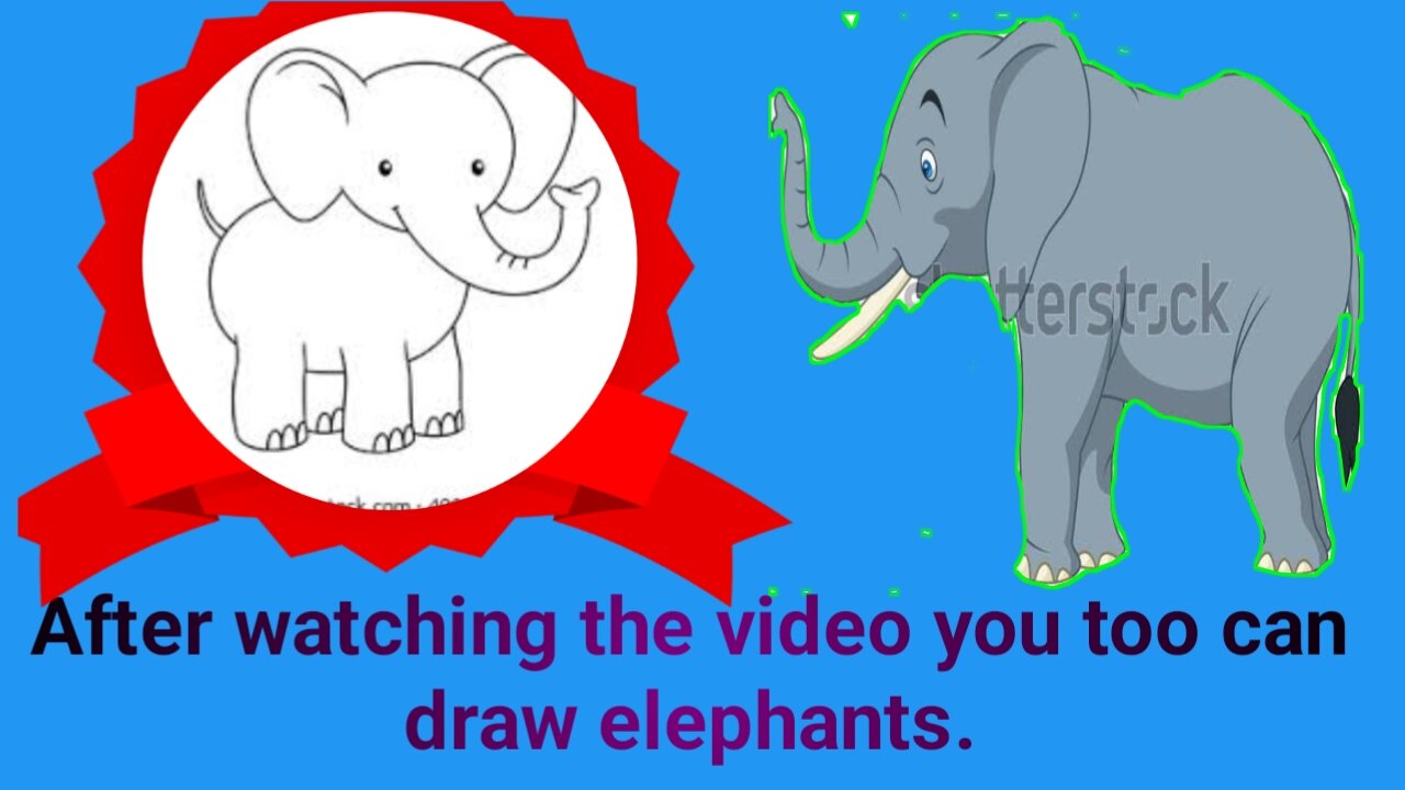 How to drow a elephant??