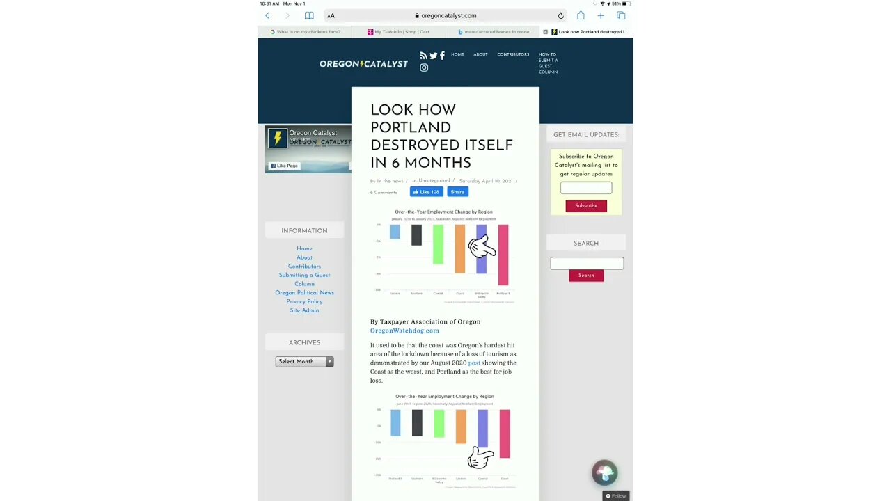 Why we are leaving Oregon?