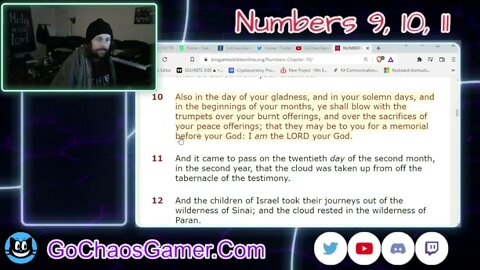 Numbers 9 10 and 11 King James Version (KJV 3/8/2022)