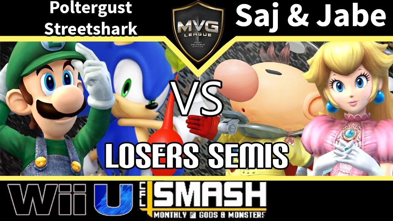 Poltergust & Streetshark vs. Saj & Jabe - Teams SSB4 Losers Semis - CFL Smackdown