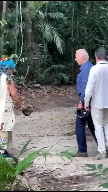 Joe Biden aproveitou a visita ao Brasil e foi conhecer Ratanabá