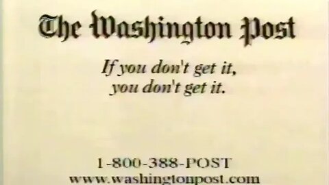 Washington Post Car Pages Commercial (September 17, 1998) Lost Media