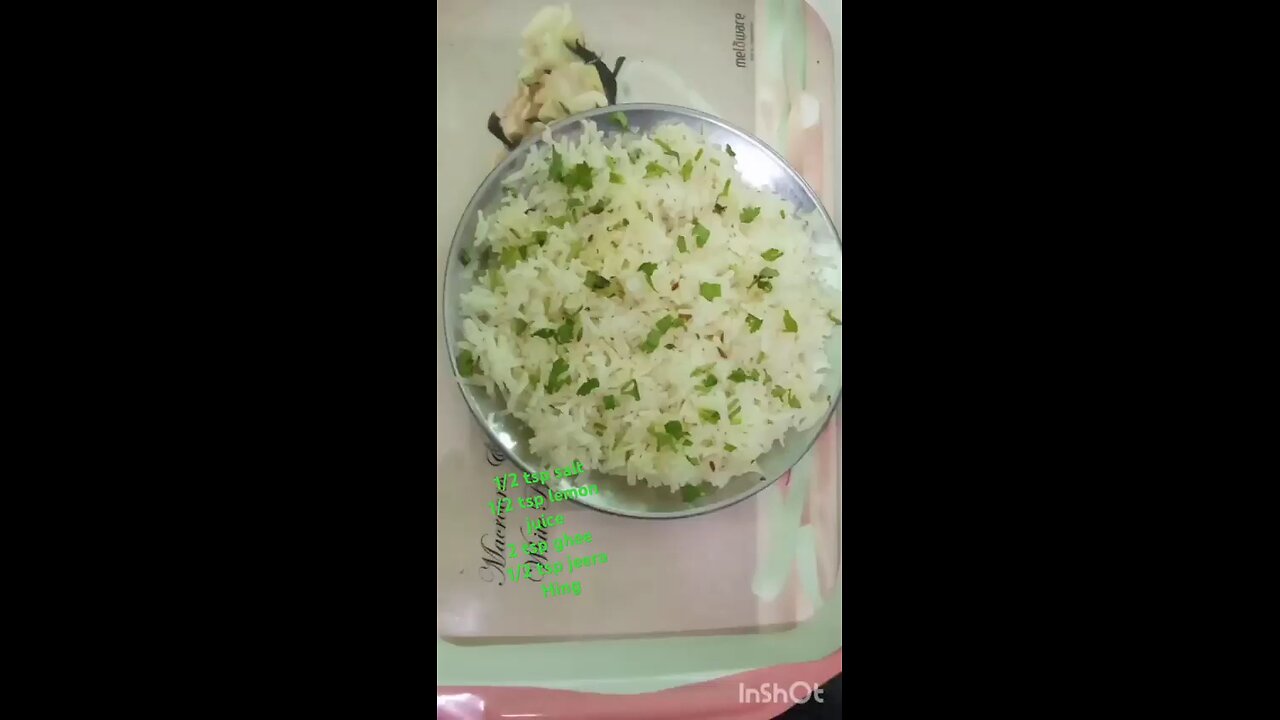 recipe of jeera rice