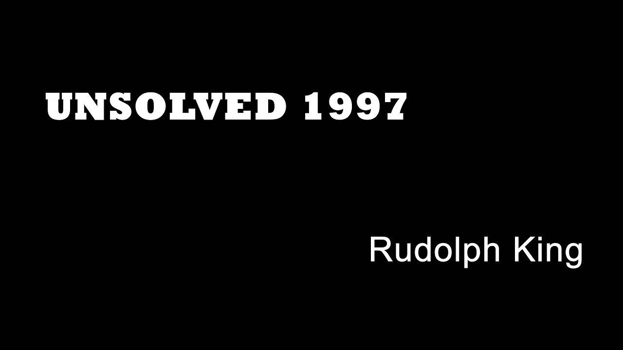 Unsolved 1997 - Rudolph King - Willesden Green Tube Station - Gangland Executions - UK True Crime