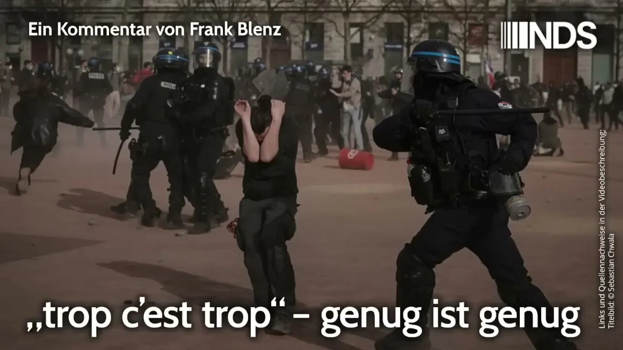 „trop c’est trop“ – genug ist genug | Frank Blenz