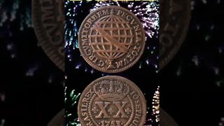 Brazil 20 reis 1753.#shorts #coinnotesz