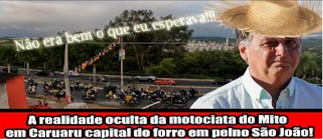 A realidade oculta da motociata do Mito em Caruaru capital do forro em pleno São João