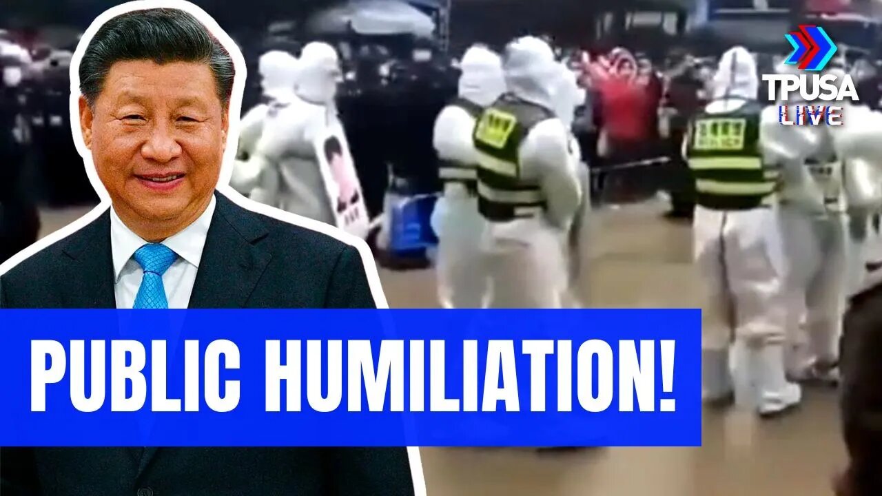 CHINA HUMILIATES LOCKDOWN RULE-BREAKERS BY HAVING THEM PARADE IN HAZMAT SUITS