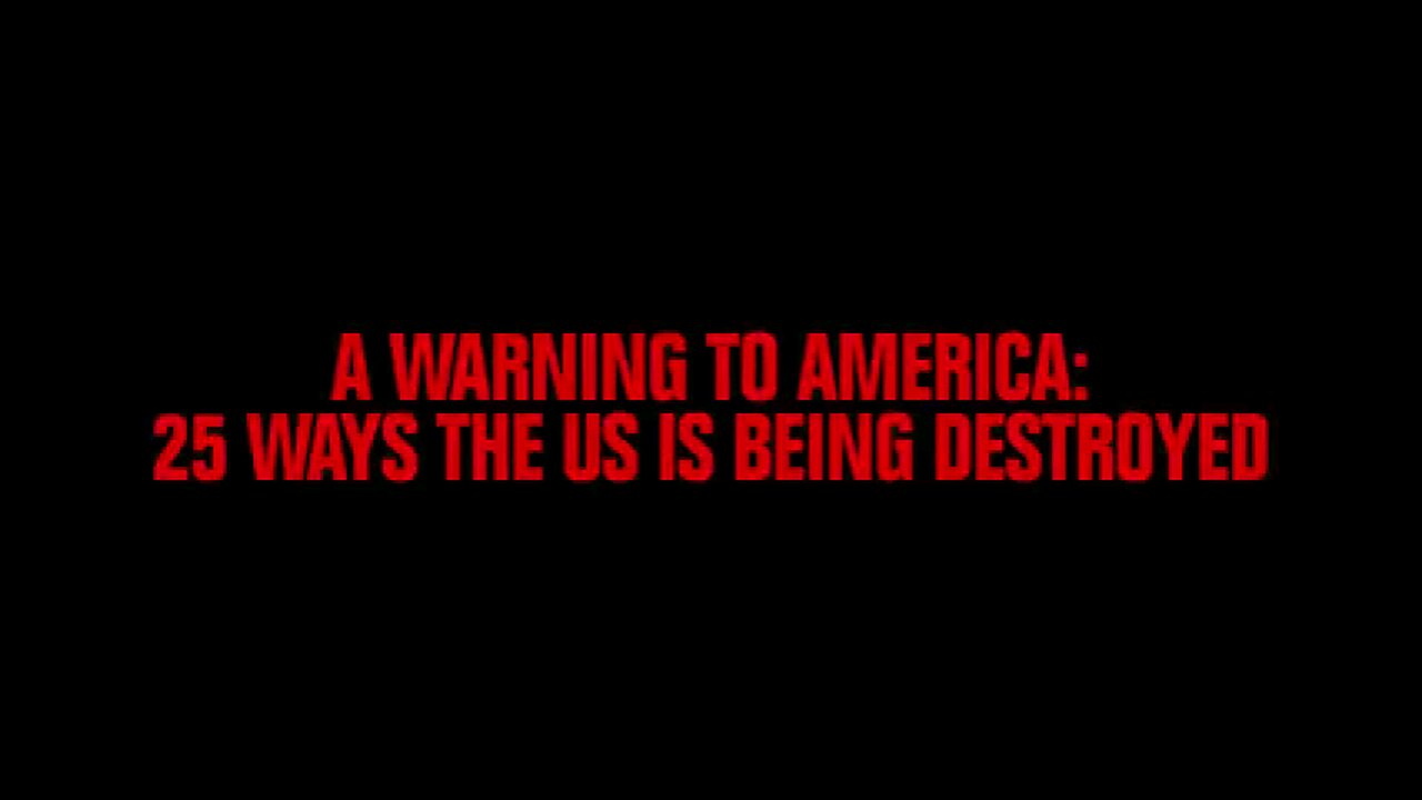 25 ways America is being destroyed