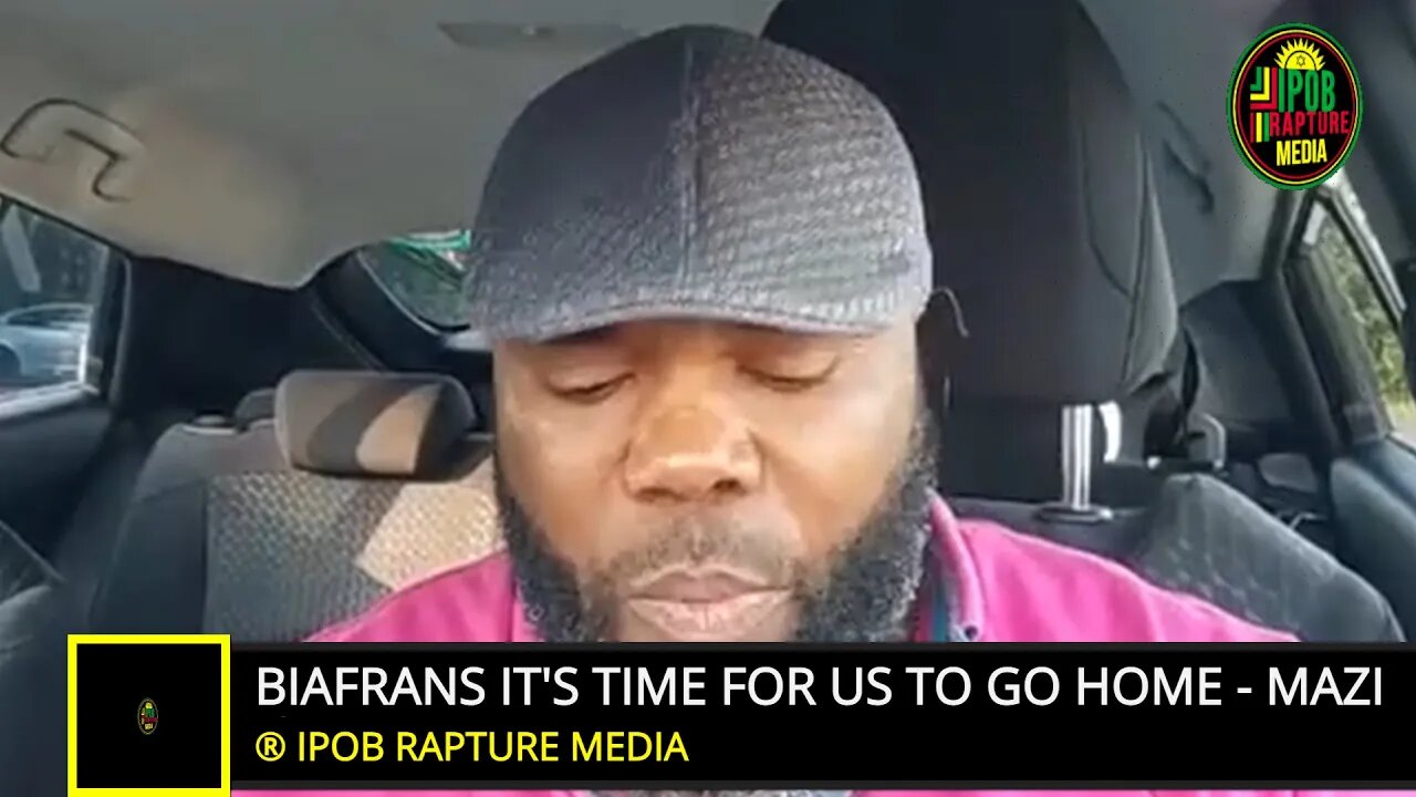 BIAFRANS IT'S TIME FOR US TO GO HOME - MAZI ISAIAH UBA