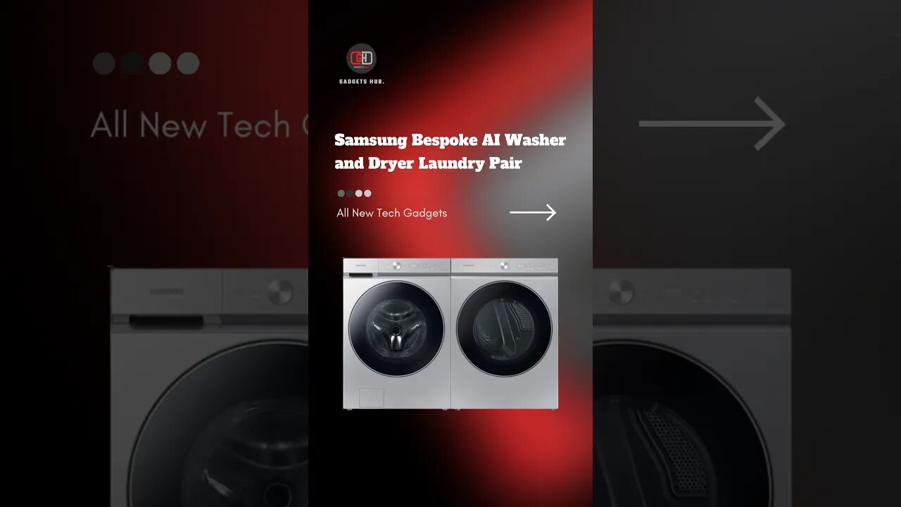 Samsung Bespoke AI Washer and Dryer Laundry Pair #gadgets #coolgadgets #accessories #technology