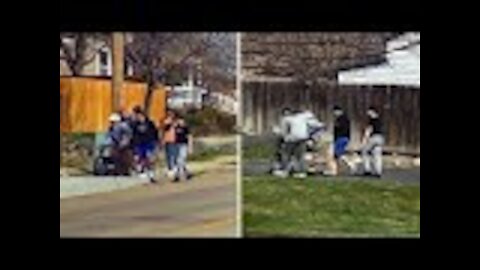 Caught On Camera: Teens Surround Injured Elderly Man Who Was Alone