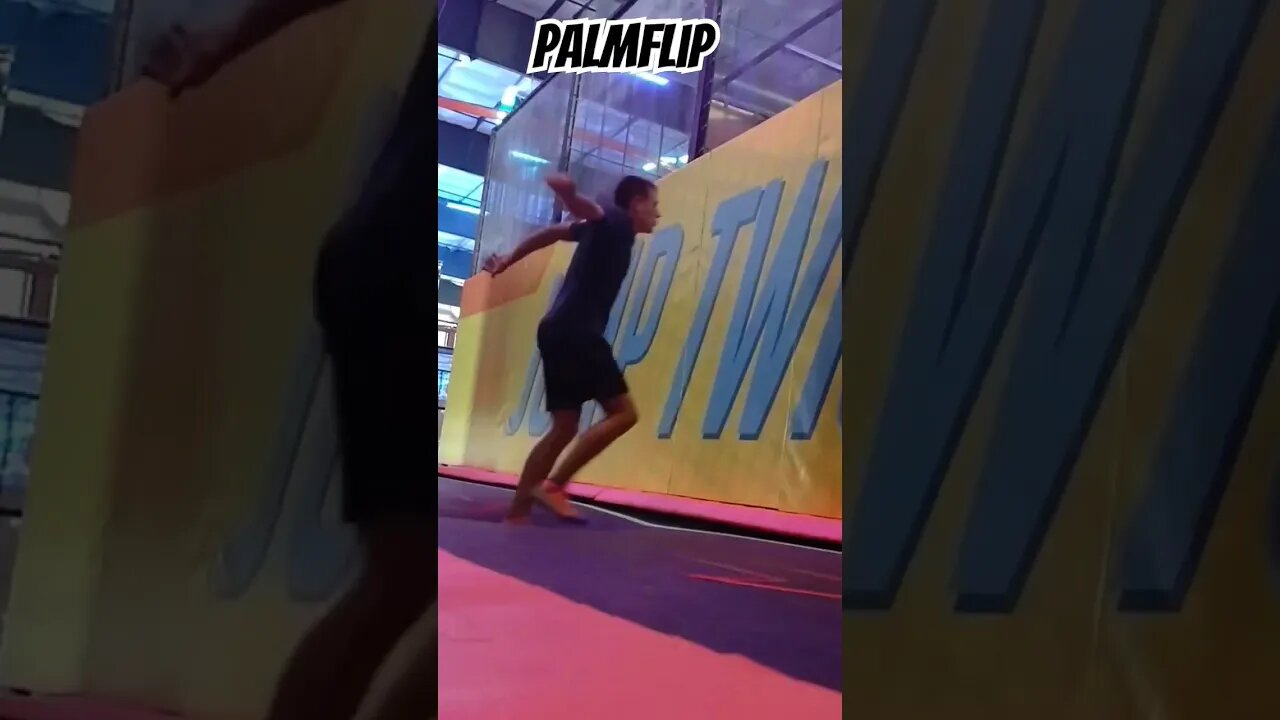 Do you think this is a smooth palmflip? #flipping #parkour #tricks #trampoline #shorts