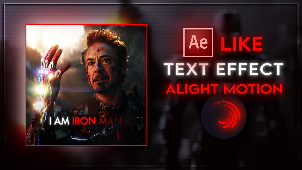 AE like text effect | Alight Motion Tutorial