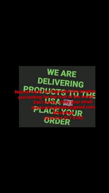 Are you looking for the #fruit of the #wombo use Dr Ewi1 #herbs