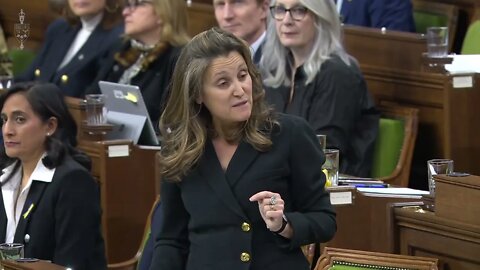 Freeland Mentions Crypto, Everyone Loses It