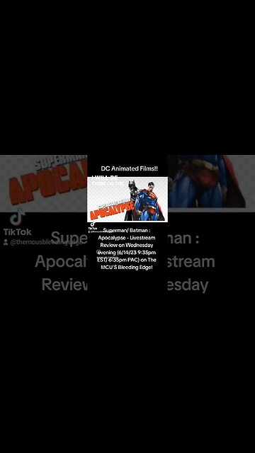 Superman/ Batman: Apocalypse - LIVESTREAM REVIEW on The MCU'S Bleeding Edge YT Channel( 6/14 Wed)
