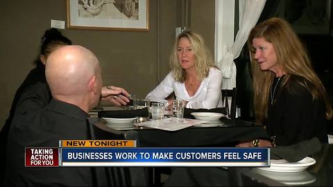 Businesses work to make customers feel safe