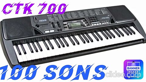 Todos os sons do Teclado Casio CTK 700