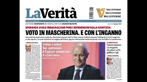 Il voto in maschera (Rassegna stampa 7 giugno 2022)