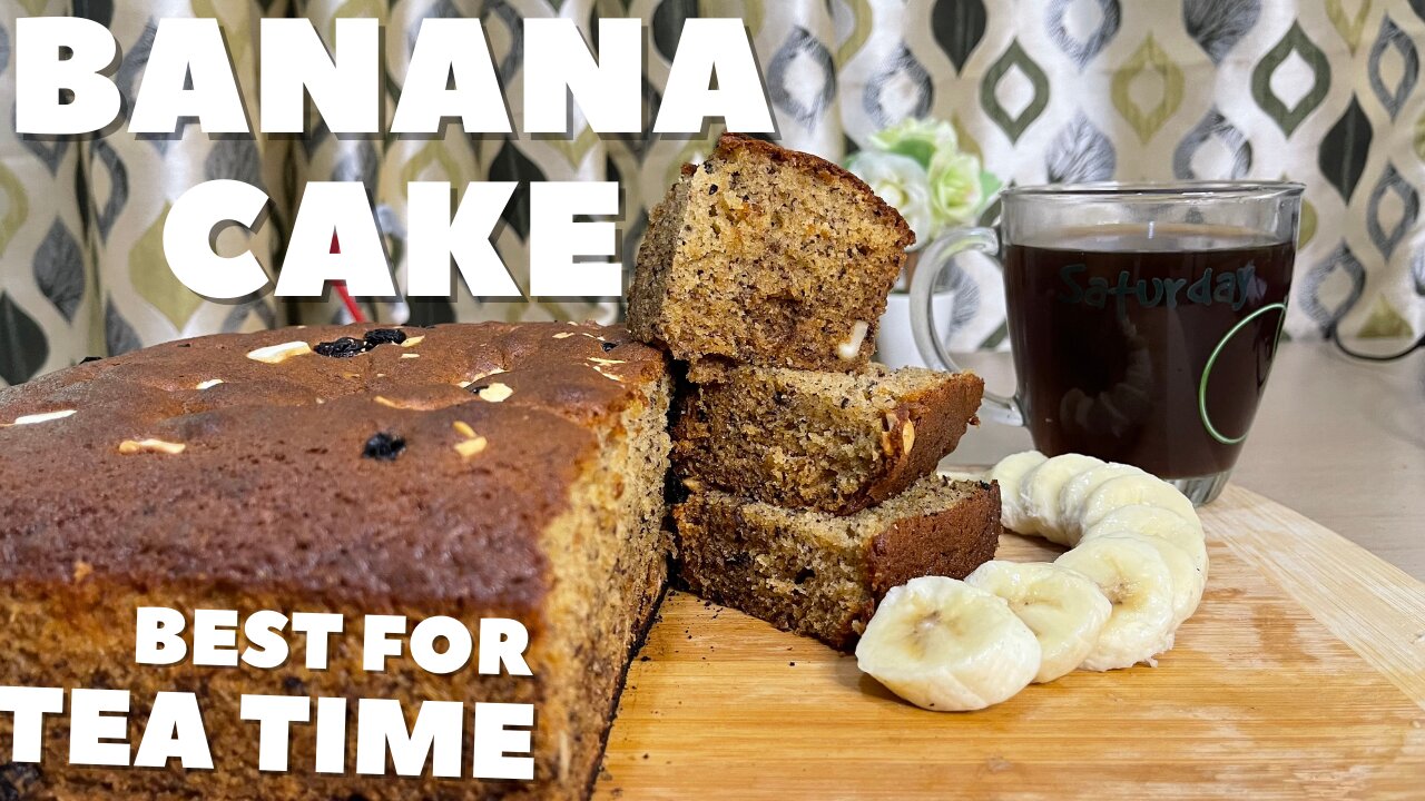 Banana Cake | Oven Baked | JUREE's KITCHEN