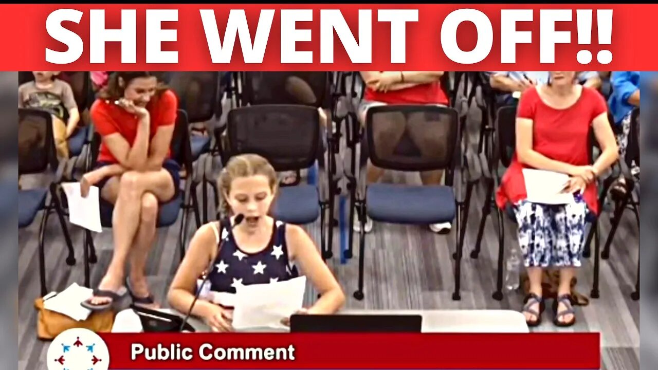 9 YEAR Old Girl Confronts Her School Board Over BLM Posters in Classroom