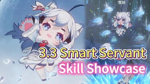 Cute tiger smart servant skill showcase Tower of Fantasy 3.3 Marshville 幻塔 雪絨
