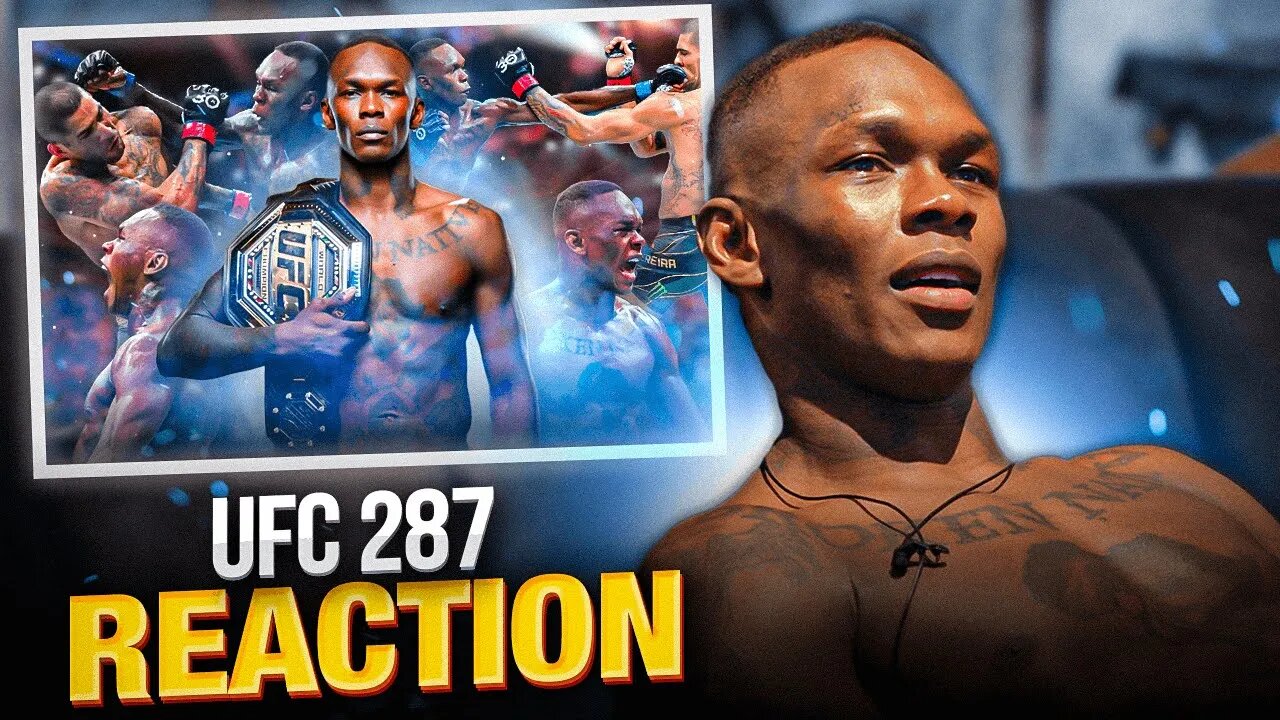 Israel Adesanya Reacts to his BRUTAL KNOCKOUT of Alex Pereira at UFC 287