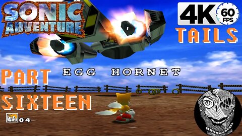 (PART 16) Sonic Adventure 4k [01 Quickest First Stage & Egg Hornet] TAILS