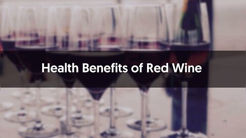 Befits Of Red Wine…..