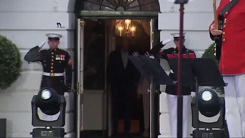 RT @RNCResearch: Crooked Joe Biden, escorted by Kamala, shuffles out of the White House for