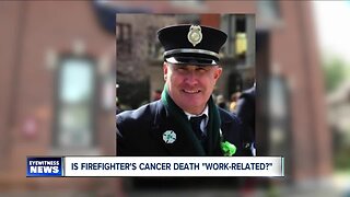 Is firefighter's cancer death work-related?