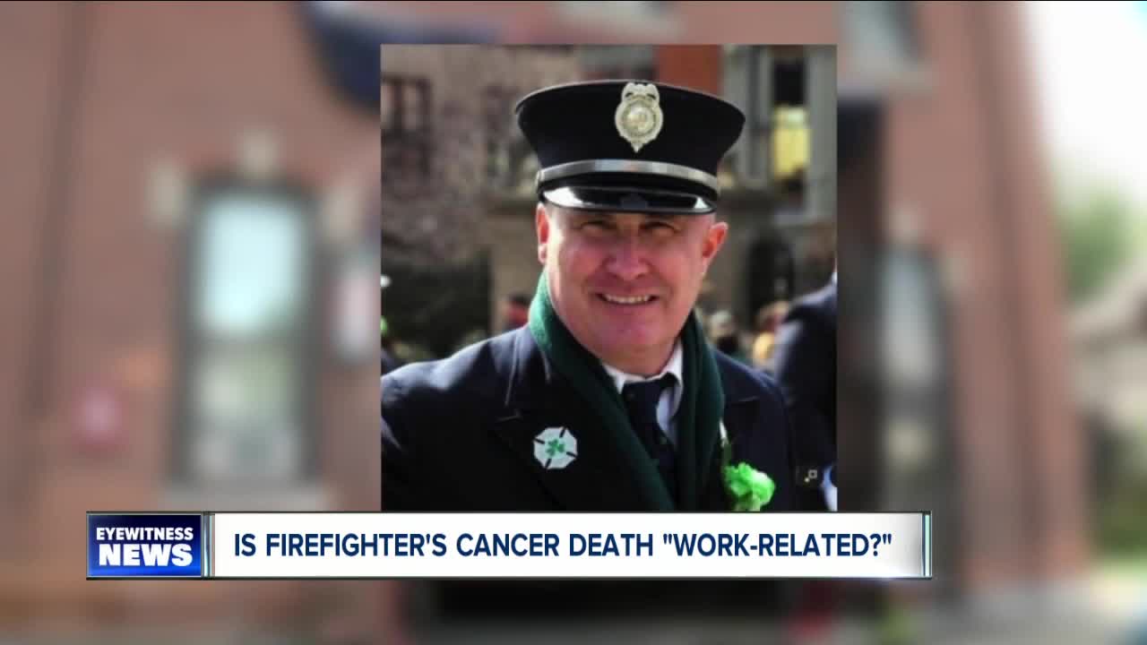 Is firefighter's cancer death work-related?