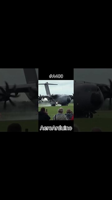 Wonderful #A400 Propellers Landing Among Crowd of People #Aviation #Flying #AeroArduino