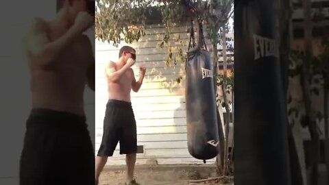 Exercising On The HeavyBag